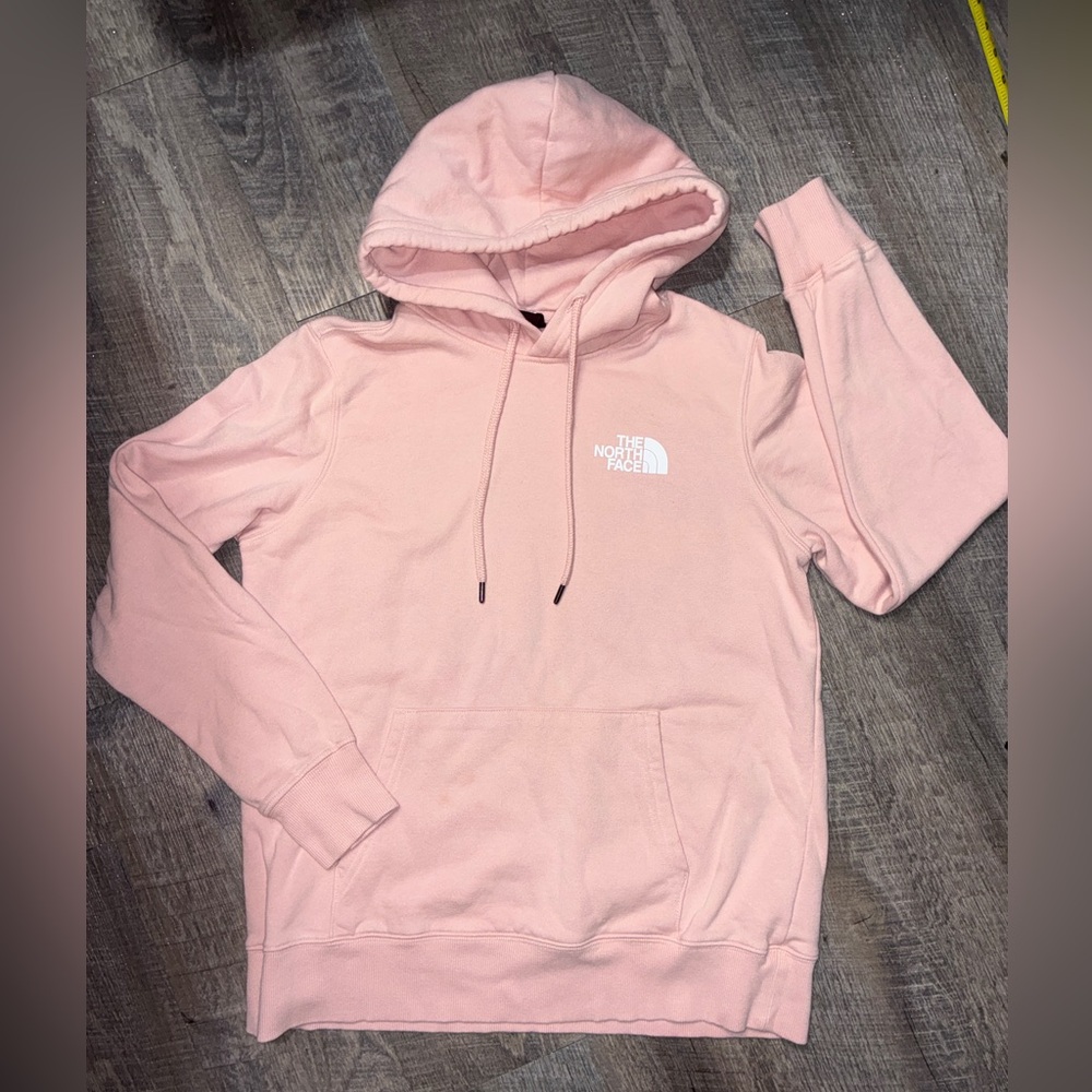 North Face Women's Pink Pullover Hoodie- size medium